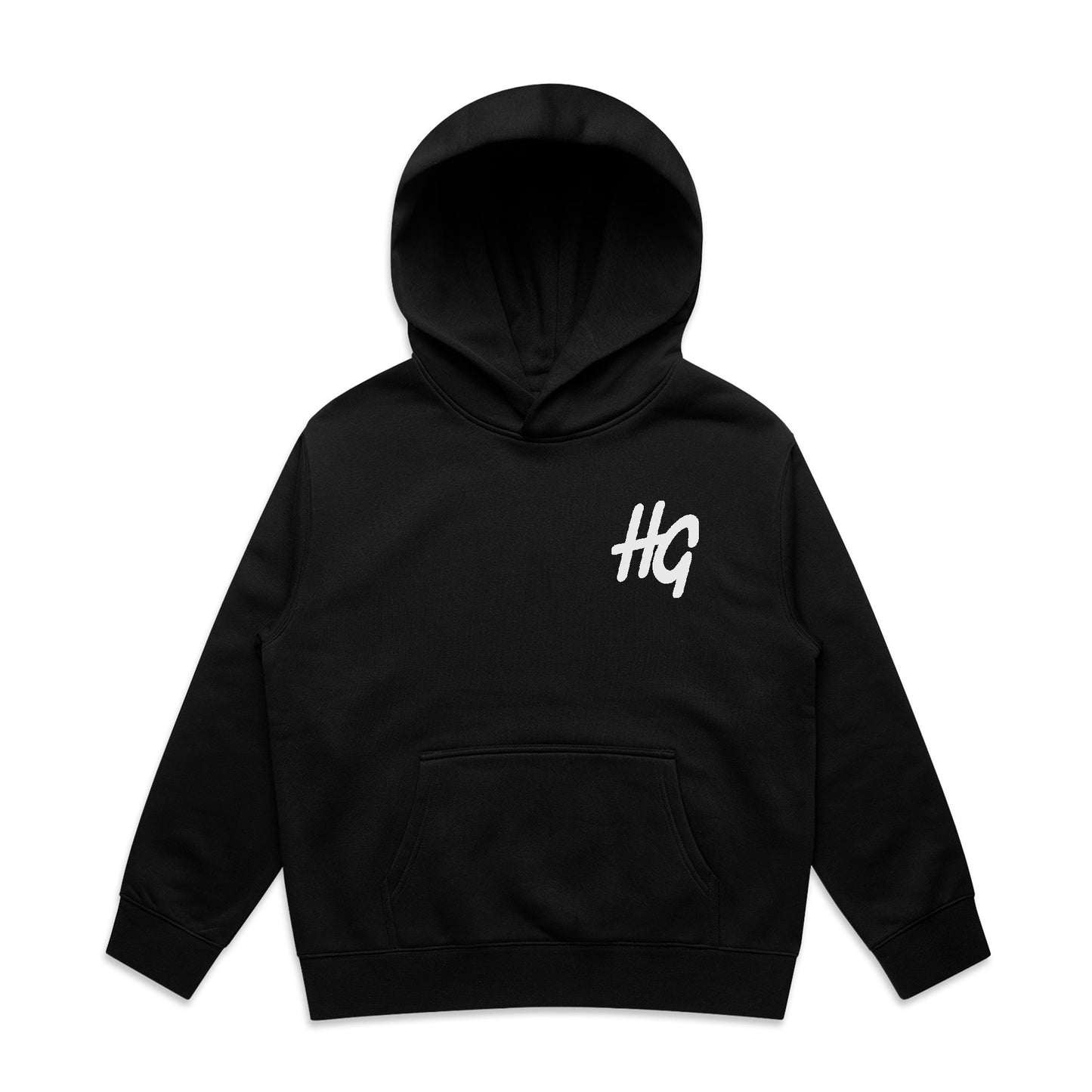 Kids Italic Logo Hoodie Black