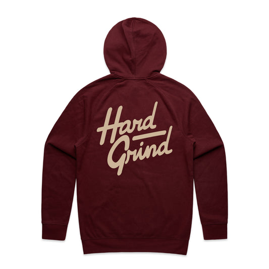 Italic Logo Hoodie Burgundy